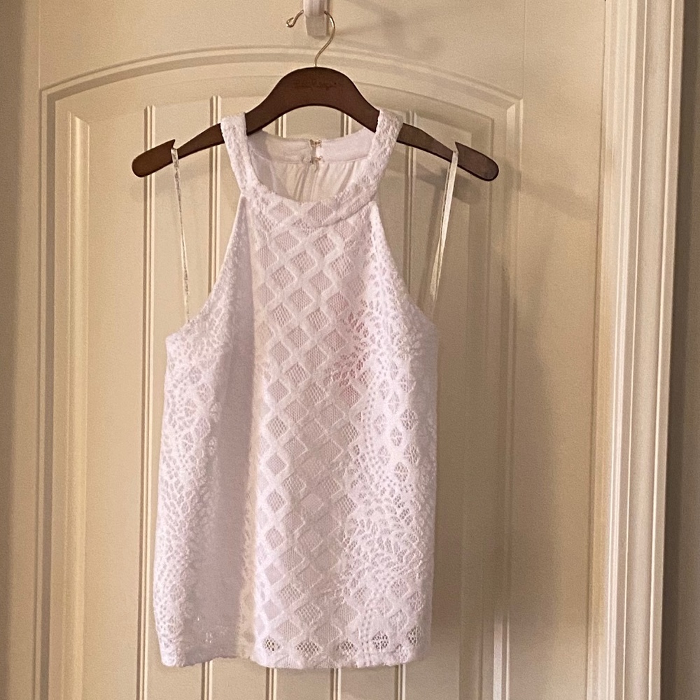 Lilly Pulitzer White Rayanne Top